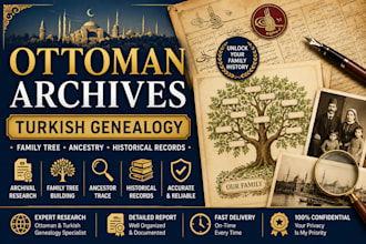 research ottoman archives, turkish genealogy, family tree and ancestry