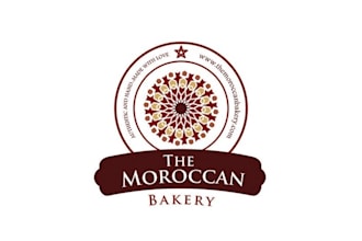 make an adventurous food logo for the moroccan bakery