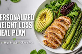 create a personalized weight loss meal plan with recipes