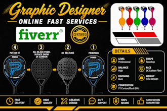 do paddle racket design for your brand
