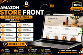 design amazon storefront, amazon brand store, ebc design and fba setup