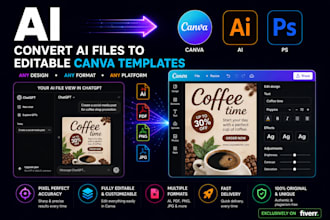 convert any ai generated design into an editable canva template