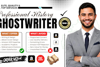write history, biography, memoir, about us, as ebook writer, kdp, short history