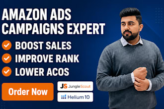 setup, manage and optimize your amazon PPC ads campaigns to increase sales