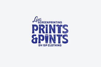 design prints pints live screen printing logo