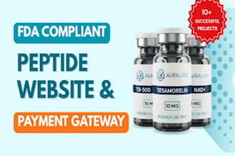 build full ruo peptide website with payment processor