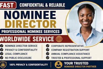 be your trusted nominee director, company registration