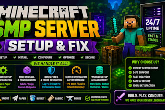 fix setup minecraft smp server plugins spigot paper install minecraft mod fabric