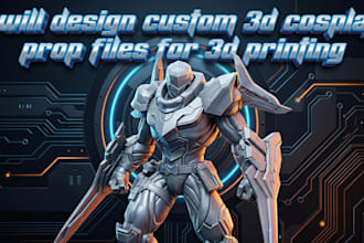 design custom 3d cosplay prop files for 3d printing
