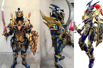 build custom eva foam cosplay armor or costume base on your reference