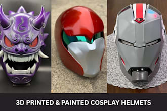3d print and paint cosplay armor, helmets, masks, props and wearable accessories