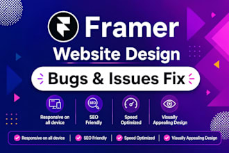 develop framer website fix framer website page framer animation website redesign