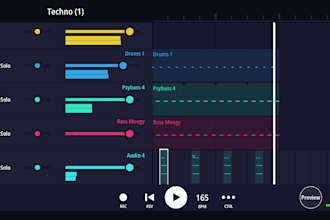 sell unique melodic parts for electronic music