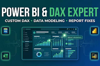 fix dax measures and design custom power bi reports