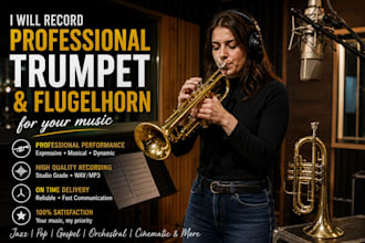 record professional trumpet and flugelhorn for your music