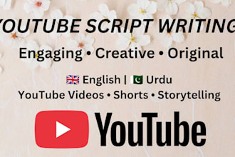 write youtube scripts for your videos