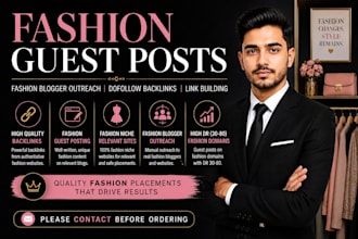 boost SEO with fashion blog guest post  blogger outreach and link insertion