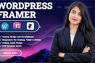 design creative wordpress and framer website