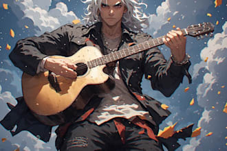 design creative album cover art or music artwork