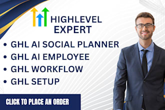 setup gohighlevel ai employee, social planner and workflow automation