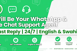 do whatsapp customer support and live chat support
