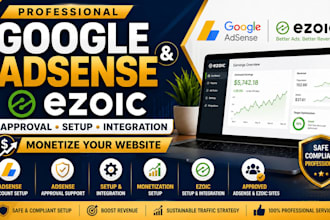 setup, integrate your absense, ezoic account and approval with website