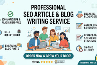 seo optimized blog posts and articles