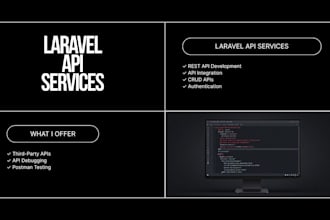 develop or fix laravel rest API and API integrations