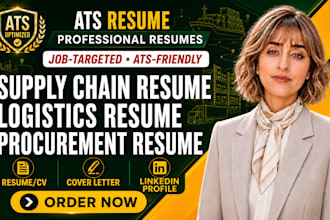 write an ats supply chain resume for logistics and procurement