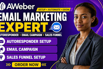 aweber email marketing autoresponder setup email campaign sales funnel