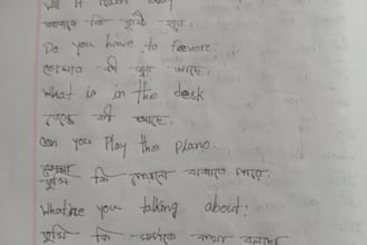 do handwriting for you