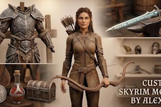 create and port skyrim mods with armor weapons and characters