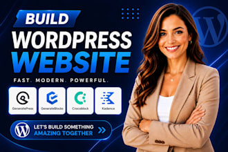build wordpress website with generatepress, kadence, generateblocks, crocoblock