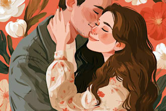 make couple portrait illustration