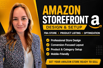design high converting amazon store, amazon storefront design, fba store setup