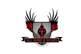 design exceptional all guns roses logo