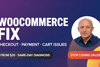 fix woocommerce bugs, checkout, payment, and cart issues