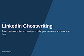 ghostwrite high performing linkedin posts