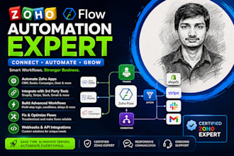 build zoho flow integrations and app automations