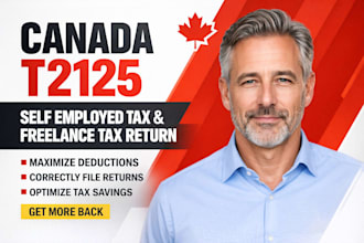 file your canada t2125 self employed tax, freelance tax return accurately