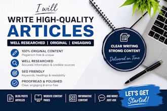 write high quality articles