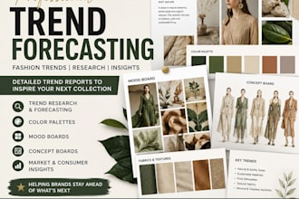 create a professional fashion trend forecasting report