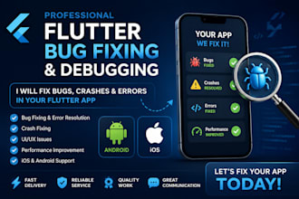 fix flutter errors, bugs and crashes in your flutter app