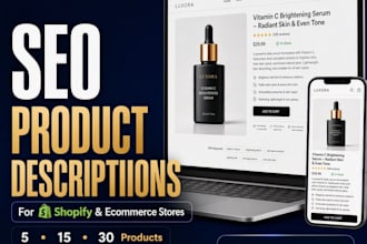 write SEO product descriptions for ecommerce