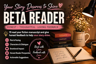 read romance beta reader, thriller beta reader, horror beta reader