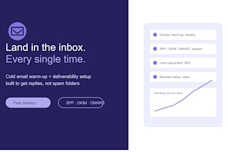 set up your cold email campaign with warm up and deliverability