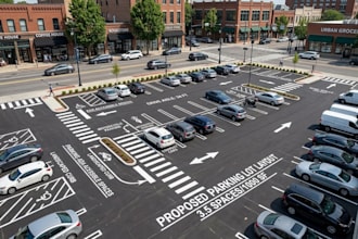 design parking lot layouts and calculate permit requirements