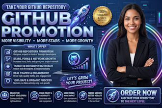 professionally promote your github repository for more stars and visibilities