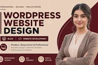 wordpress website design, blog or website development
