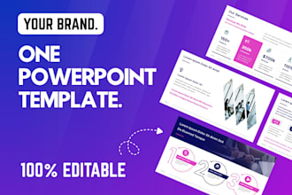 design powerpoint presentation master template for your brand